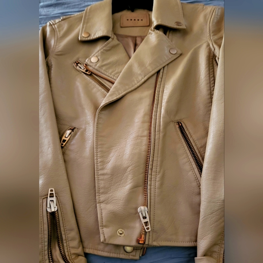 Anthropologie Women's faux leather jacket. New without tags.